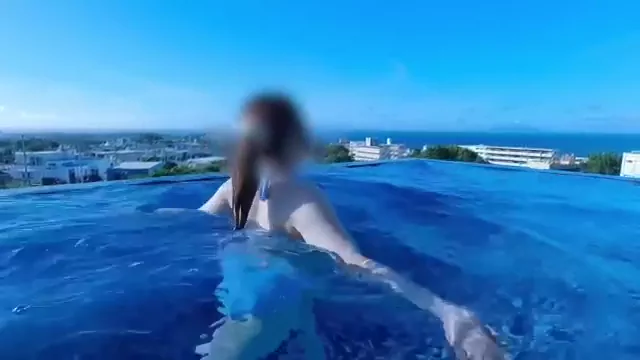 【巨乳　主観動画】じじのハメ撮り日記 Fカップキャバ嬢kotoちゃん(X ID@kotochan_base)と沖縄旅行に行って、開放感のあまり野外セックスしてしまいました シーン6（12:51）